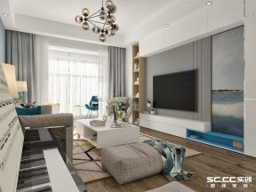2023韩式风格客厅沙发装修效果图片
