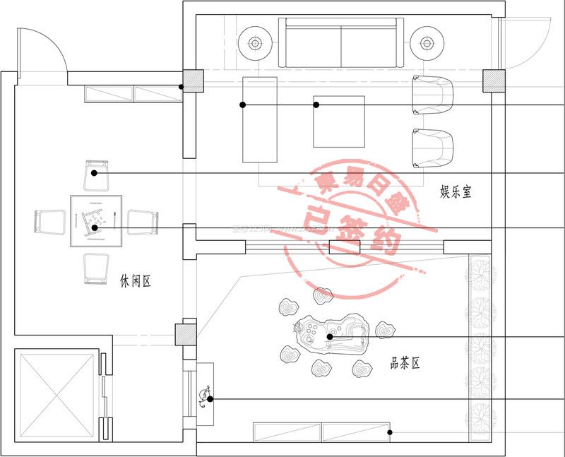 驛山高爾夫現(xiàn)代簡(jiǎn)約別墅裝修戶型圖