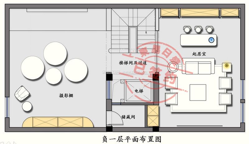 天祥尚府現(xiàn)代風(fēng)格380平米裝修戶型圖