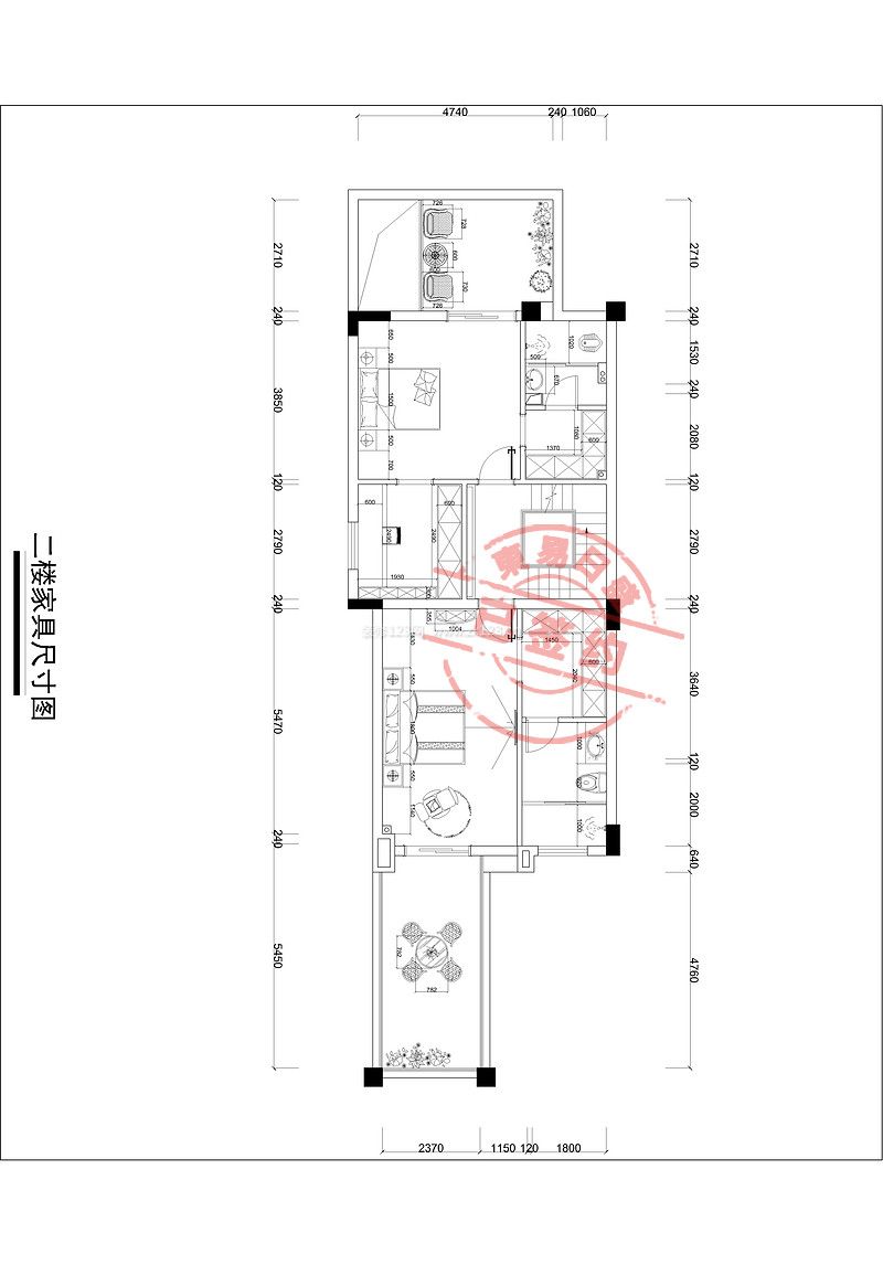 金科中央御園地中海230㎡別墅裝修戶型圖