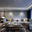 200平米现代客厅沙发背景墙设计效果图