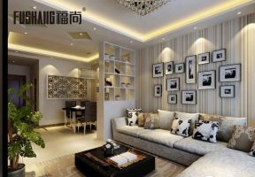 御筆華府130平現(xiàn)代簡(jiǎn)約背景墻設(shè)計(jì)