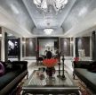 朗诗未来之家160㎡三居室新古典风格装修客厅效果图