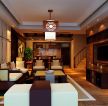 慢城八岛东南亚160平米复式客厅装修设计案例
