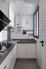 北欧90平跃层厨房装修设计案例