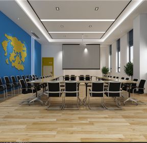 2021办公会议室会议桌装修效果图片-每日推荐