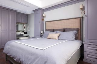 美式风格样板房卧室家具颜色搭配图片