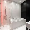 2023卫生间浴室黑白简约设计图片赏析