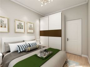 中航城现代112平三居室卧室装修设计案例