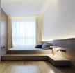 150平米简约卧室地台床装修设计图