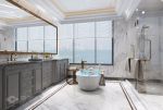 2023现代风格别墅浴室浴缸装修实景图片