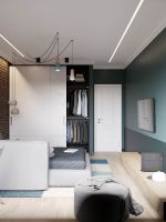 2023北欧风格公寓整体卧室衣柜装修效果图