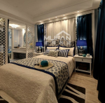地中海风格卧室床装饰装修效果图片