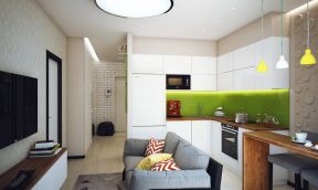 现代小户型客厅装修 小户型客厅装修大全 转角厨房装修效果图 