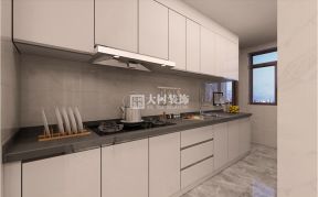 华润中央公园118㎡三居室现代简约风格厨房装修效果图