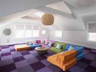 2023大户型会客厅室内懒人沙发装修设计