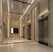现代风格5000平写字楼电梯厅装修设计