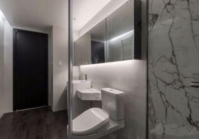 华强城120平米三居室现代简约风格装修卫生间效果图