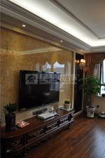 中港城120平米三居室欧式风格装修电视背景墙效果图