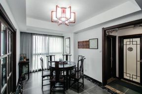 2023簡約中式餐廳餐桌裝修效果圖