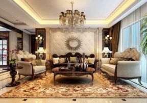 欧式古典风格客厅装修效果图 2020欧式古典风格客厅装修 