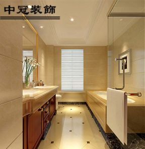 滨江花园280平米别墅欧式风格装修卫生间效果图