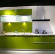 开放式小厨房果绿色橱柜颜色搭配图片