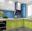 彩色厨房果绿色橱柜装修效果图片