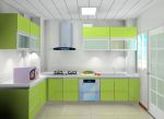 时尚个性厨房果绿色橱柜装饰效果图片