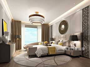 天鹅堡268平米现代轻奢风格卧室装修效果图