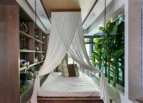 东南亚家装卧室床幔设计图片