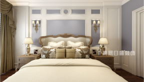 美利山360㎡别墅简美风格卧室装修案例