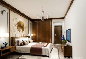 儒之源133㎡中式风格卧室装修案例