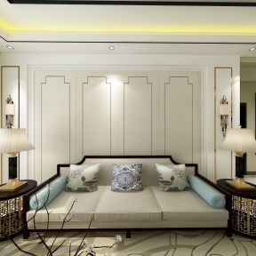 新中式客厅沙发 2020新中式客厅家装效果图 