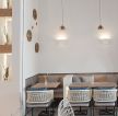 小型咖啡店桌椅吊灯装饰设计图片一览