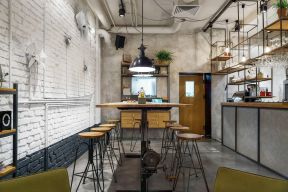背景墙砖效果图   2020装修咖啡店