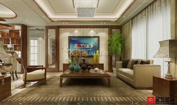 中式客厅装饰画 中式客厅电视背景墙装饰
