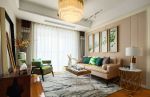 九州新世界新中式100平三居室客厅装修案例