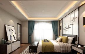 2020现代简欧卧室床头柜设计 2020简欧卧室吊顶装修效果图 