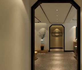 140平新中式风格四居走廊设计