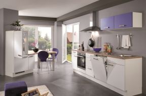 2023现代风格厨房白色板式橱柜门图片