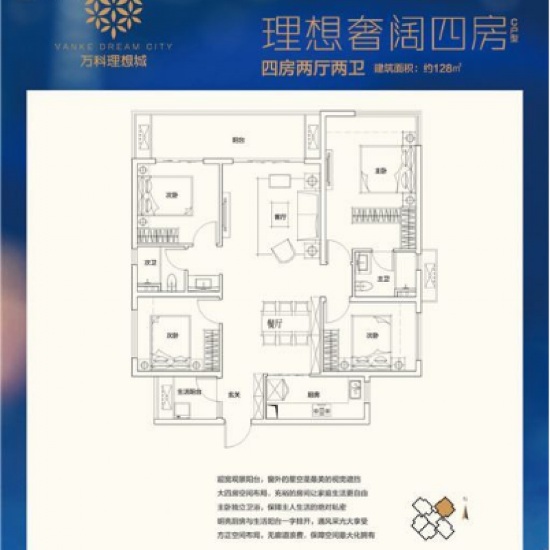 贵阳 万科理想城 a户型图片大全-我的小区-贵阳装信通