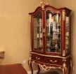 欧式古典风格高档红色酒柜装修效果图片