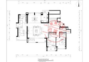 星星凱旋國際新古典167㎡裝修戶型圖