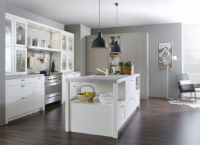 2023现代风格厨房板式橱柜石材台面装修图片