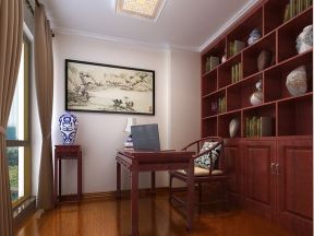 广源国际社区150平米三居室中式风格装修书房效果图