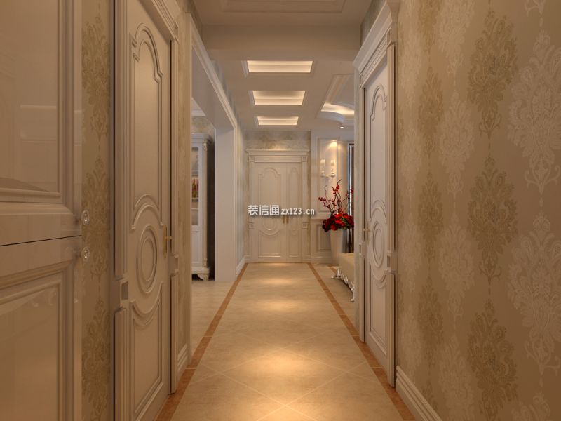 联邦御景江山147㎡三室两厅欧式风格装修案例