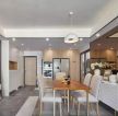 127平方米新房餐厅白色椅子图片欣赏