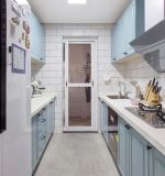 127平方米新房整体厨房橱柜效果图 