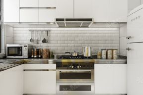 景瑞御府128平米三居室现代风格装修厨房效果图